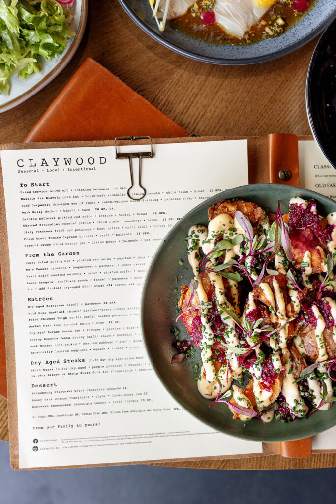 Best restaurants in Hendersonville, NC featuring seasonal brunch and dinner with farm-to-table dishes, buttermilk waffles, eggs, salads, steaks, pastas, burgers and craft cocktails.