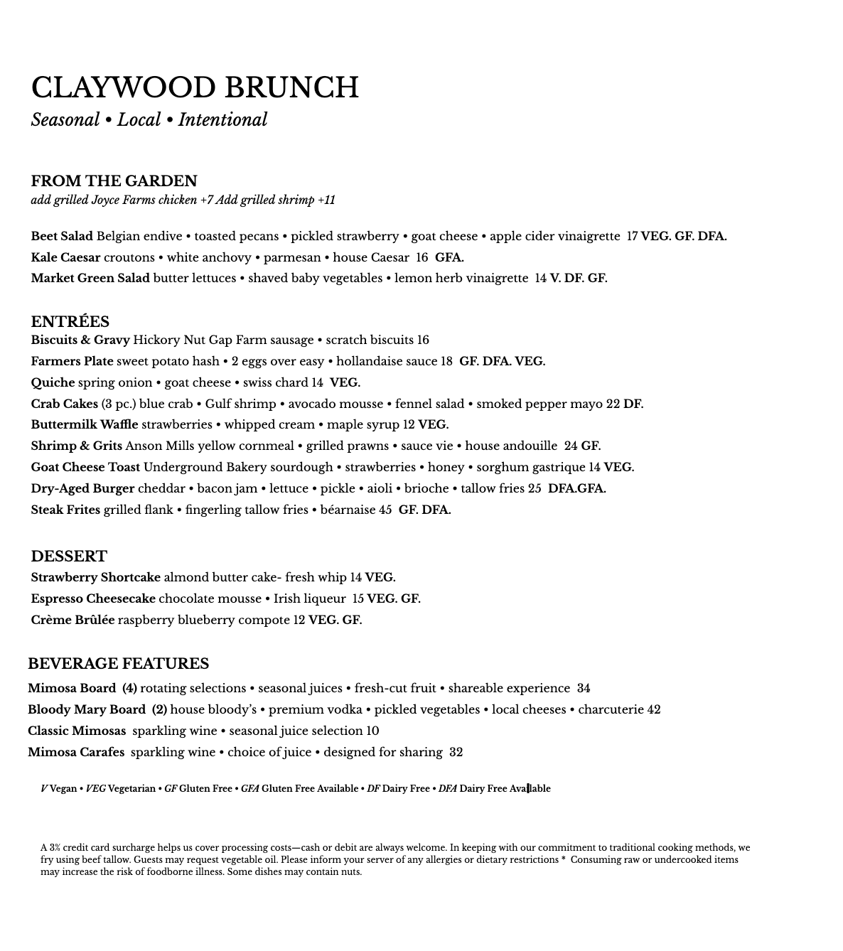 Best restaurants in Hendersonville, NC featuring seasonal brunch and dinner with farm-to-table dishes, buttermilk waffles, eggs, salads, steaks, pastas, burgers and craft cocktails.