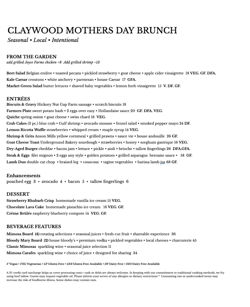 Best restaurants in Hendersonville, NC featuring seasonal brunch and dinner with farm-to-table dishes, buttermilk waffles, eggs, salads, steaks, pastas, burgers and craft cocktails.