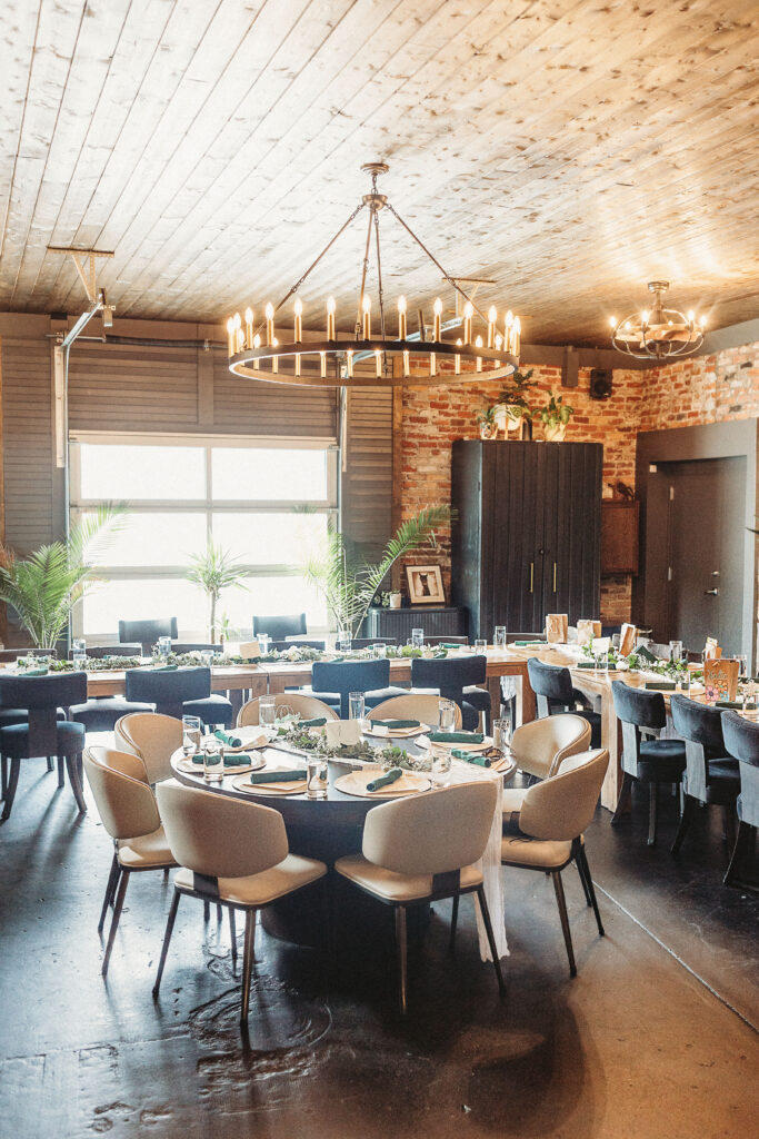 Private dining room at Claywood restaurant in Hendersonville NC for intimate dinners and celebrations