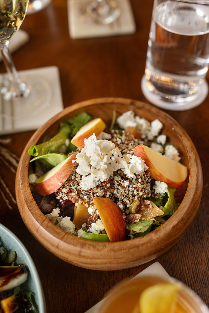 Best restaurants in Hendersonville, NC featuring dinner with farm-to-table dishes, salads, steaks, pastas, burgers and craft cocktails.